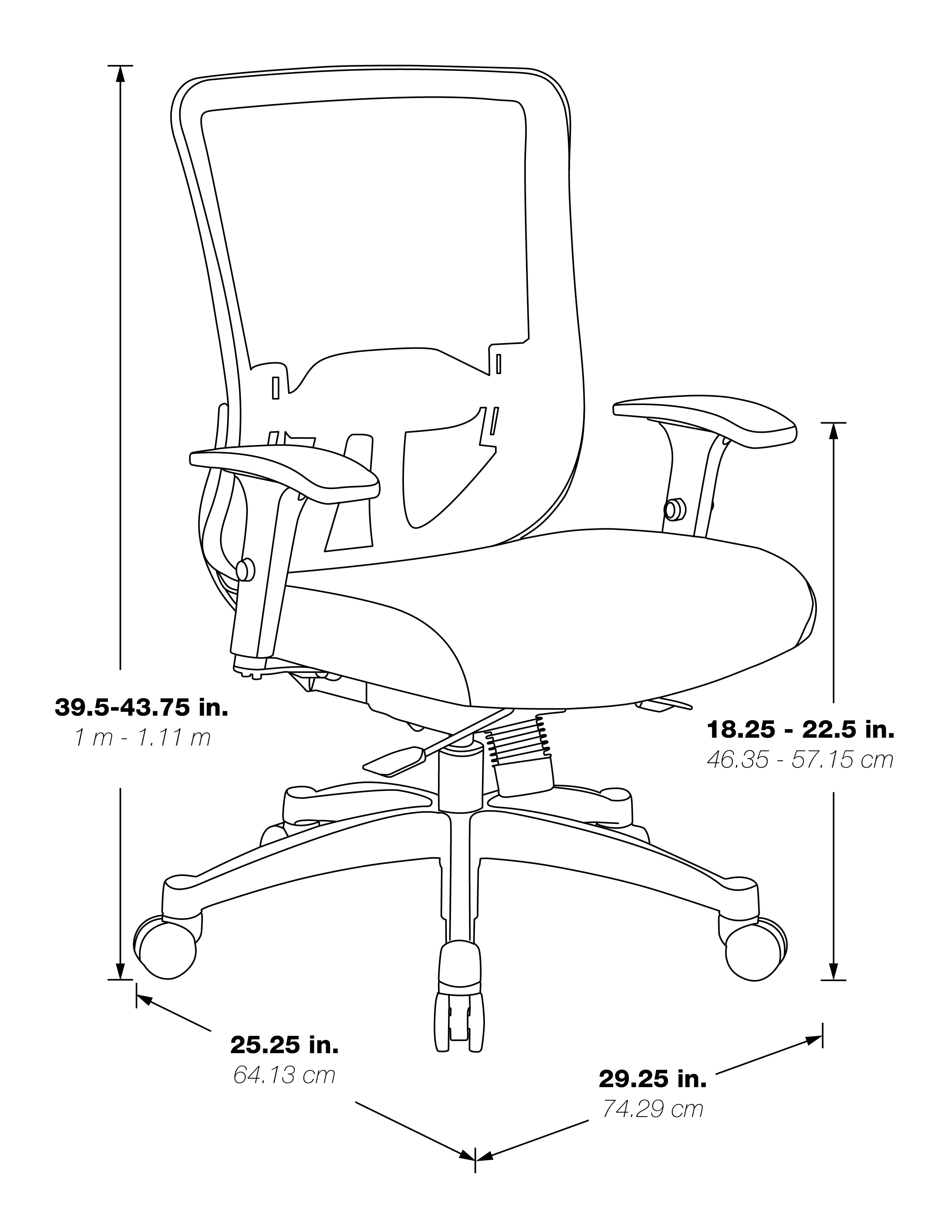Vertical Mesh Back Managers Chair